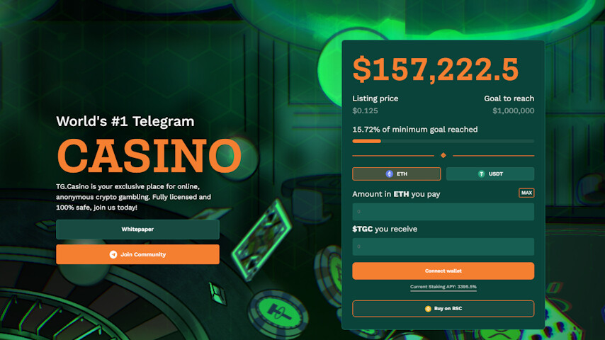 TG Casino startpagina