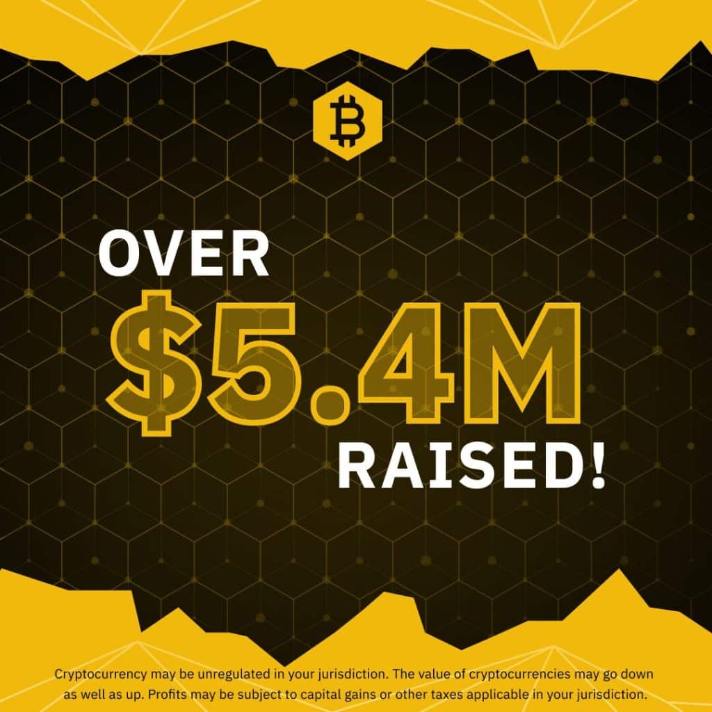 Bitcoin BSC presale succesvol