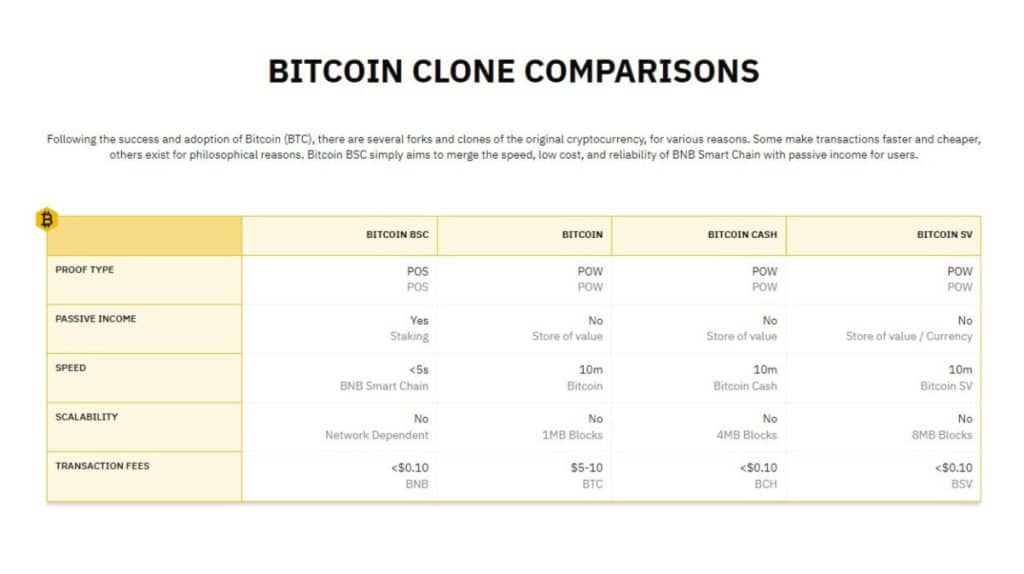 BTCBSC vergelijking bitcoin derivaten